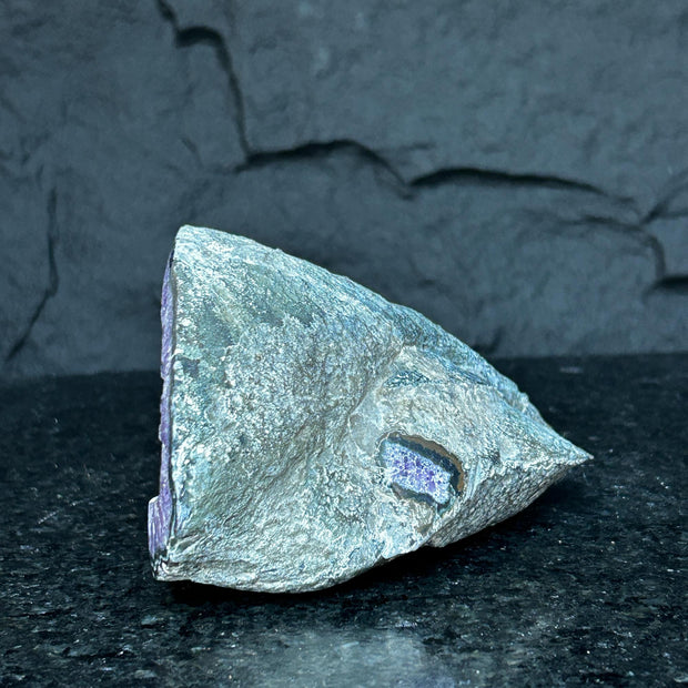 Deep Purple Amethyst Geode Cave, Perfect for Home Decor