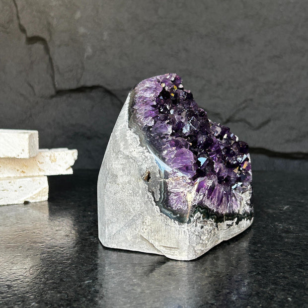 Large Amethyst Geode (3 Lb), High Quality Quartz Cluster for Stunning Home Decor