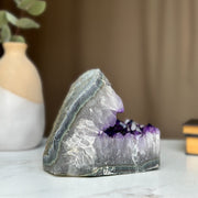 Semi precious stones, natural purple crystal