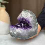 Semi precious stones, natural purple crystal