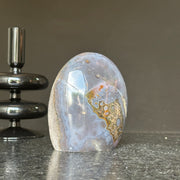Amethyst Egg, Amethyst Quartz Crystal Cluster with agate formations, Amazing AAA Quality Geode Cave for collectors