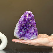 3 Lb Amethyst Cave Geode, 5.5 in tall Huge Crystal Cluster for Collectors
