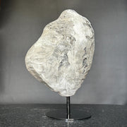 Deep Purple Amethyst Crystal Decor piece with metallic base included (13 in tall) Rare crystal for home decoration