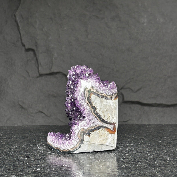 Amethyst Crystal rare find, amethyst with polished edges, Amethyst cathedral
