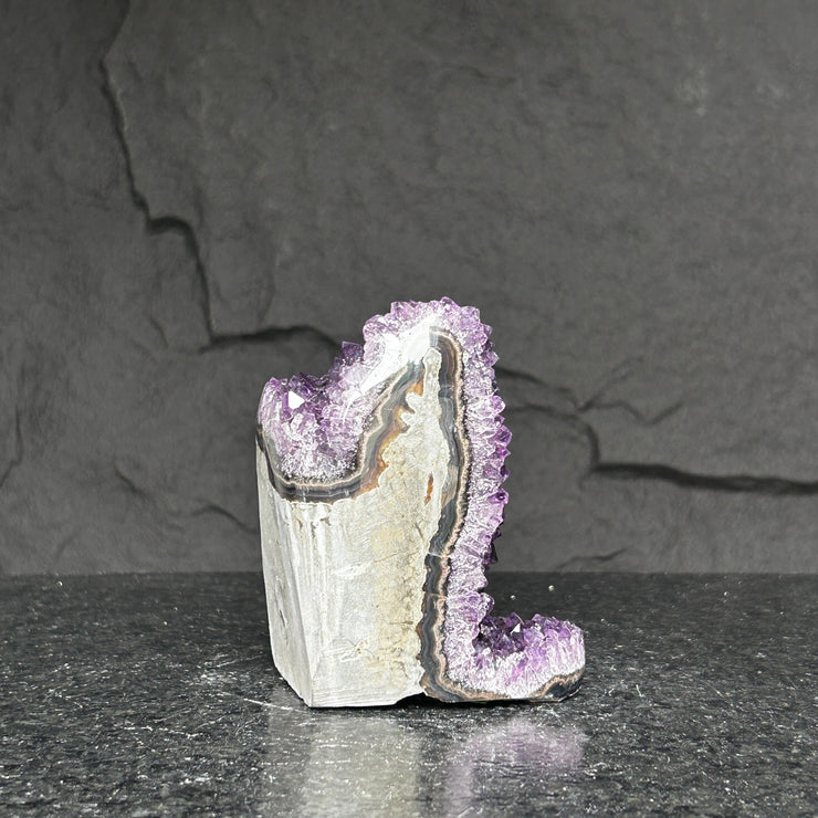 Amethyst Crystal rare find, amethyst with polished edges, Amethyst cathedral