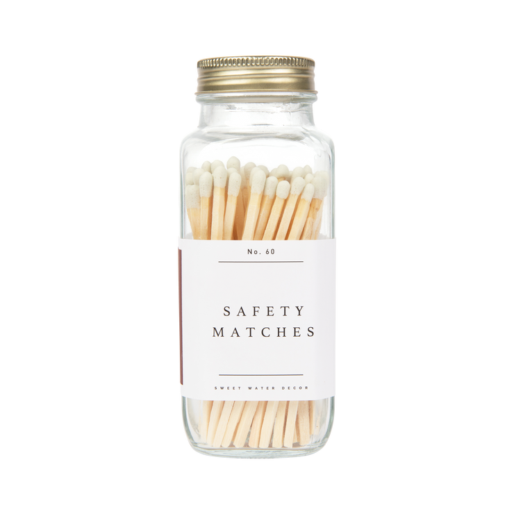 White Tip Safety Matches - 60 Count, 3.75"