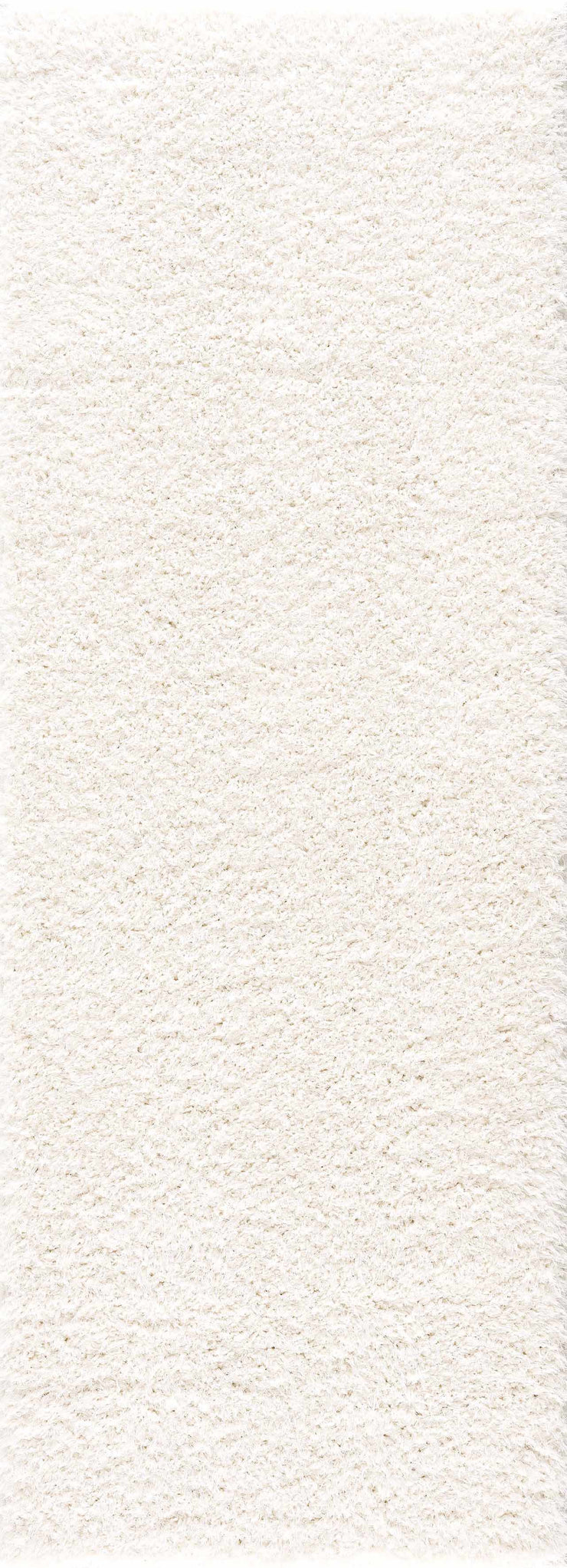 Faina Solid Cream Shag Rug Washable