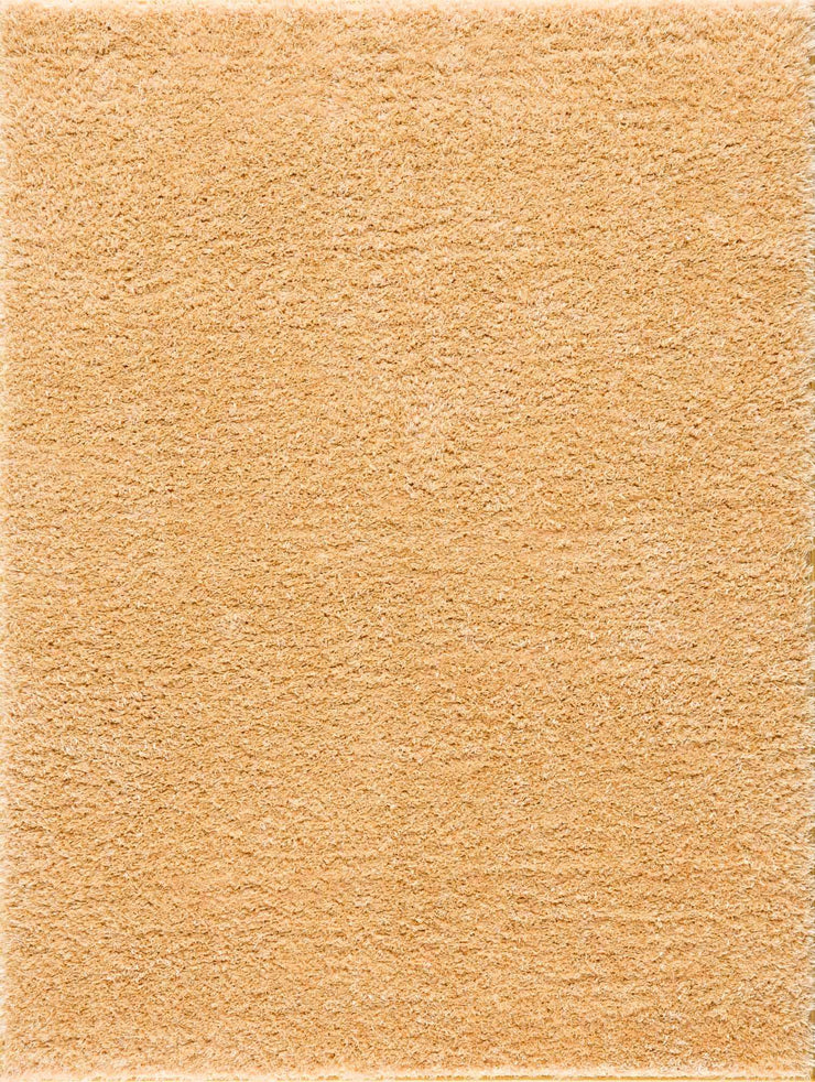 Faina Gold Yellow Washable Shag Rug