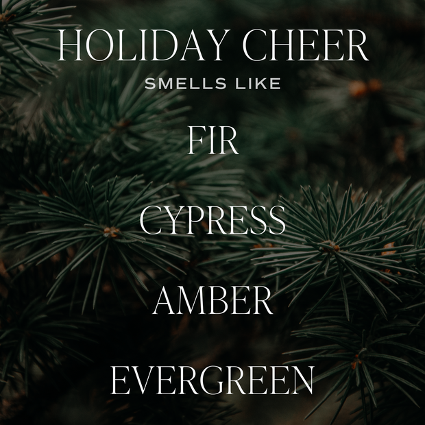Holiday Cheer Soy Candle - 9 oz Patterned Clear Jar
