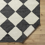 Vivir x Livabliss Antho Black Diamonds Jute Rug