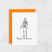 Skeleton Halloween Card Box Set of 10
