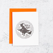 Trick or Treat Witch Halloween Card