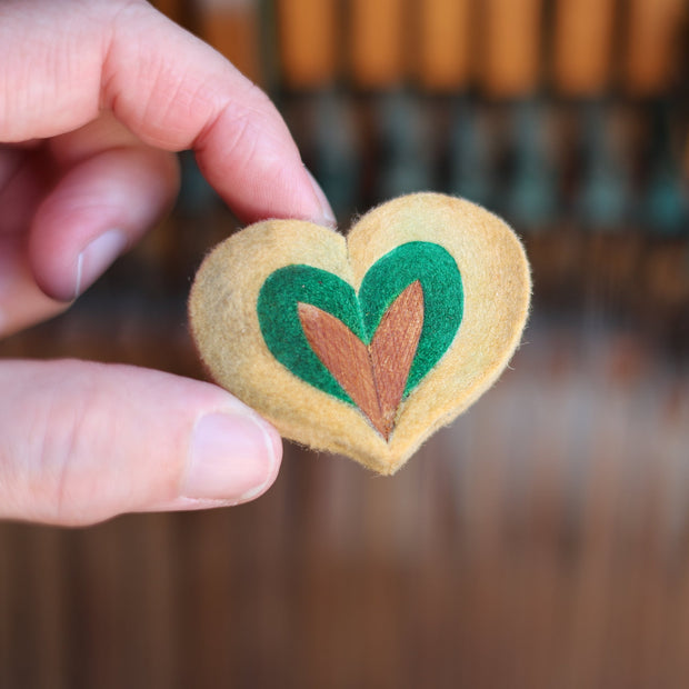 Reclaimed Piano Hammer Hearts