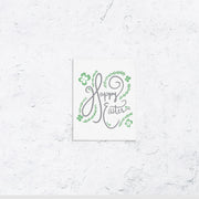 Happy Easter Greenery Letterpress Card Box Set of 10