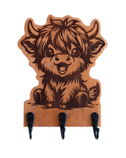Happy Highland Cow 02 Wall Hanger