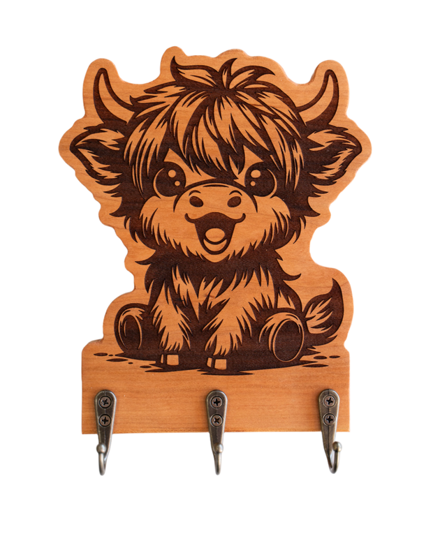 Happy Highland Cow 02 Wall Hanger