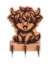 Happy Highland Cow 02 Wall Hanger