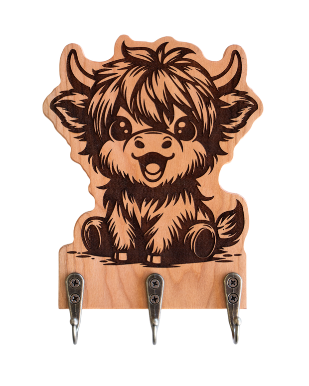 Happy Highland Cow 02 Wall Hanger