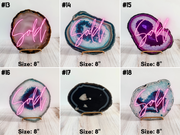 Agate Wall Clock | 8 to 13-Inch - Handcrafted Artisan Timepiece (Choose Slice)