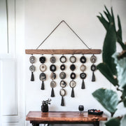 Midnight Uma Agate Wall Hanging (36 Inch) – Handcrafted Boho Wall Décor