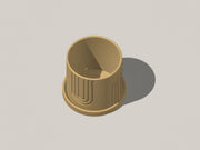 Indoor Hanging Planter for Indoor, 4 or 5 inch Hanging Plant Pot Unique Gift, 3D Printed Planter, Outdoor Patio Decor, Cottagecore Decor,BOW