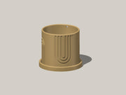 Indoor Hanging Planter for Indoor, 4 or 5 inch Hanging Plant Pot Unique Gift, 3D Printed Planter, Outdoor Patio Decor, Cottagecore Decor,BOW