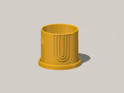 Indoor Hanging Planter for Indoor, 4 or 5 inch Hanging Plant Pot Unique Gift, 3D Printed Planter, Outdoor Patio Decor, Cottagecore Decor,BOW