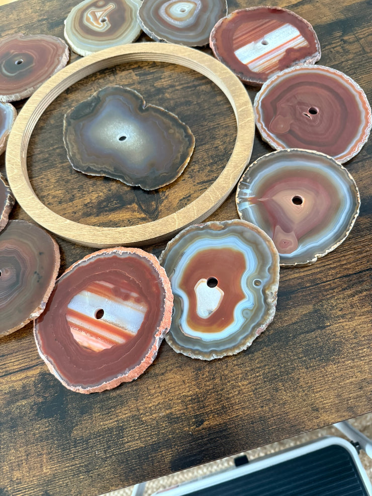 Sierra Mesa Agate Wall Art Set – 12 Piece | DIY Installation