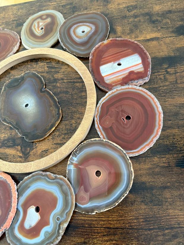 Sierra Mesa Agate Wall Art Set – 12 Piece | DIY Installation