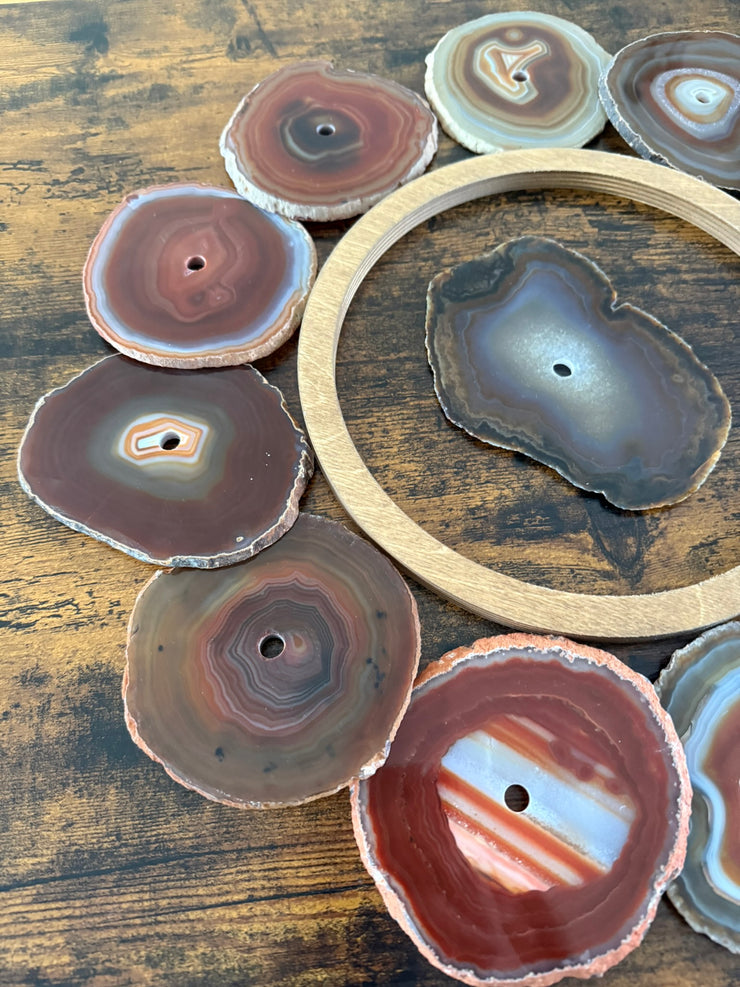 Sierra Mesa Agate Wall Art Set – 12 Piece | DIY Installation