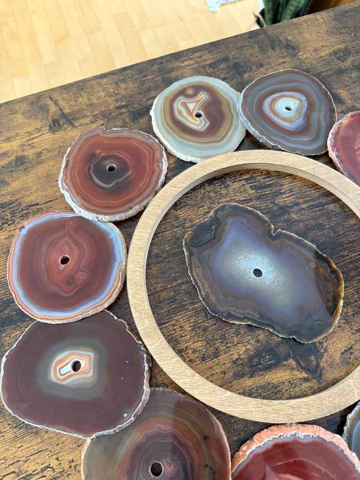 Sierra Mesa Agate Wall Art Set – 12 Piece | DIY Installation