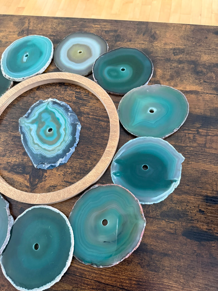 Laguna Glow Agate Wall Art Set – 13 Piece | DIY Installation