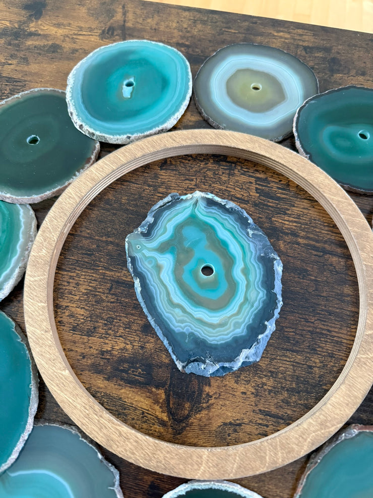 Laguna Glow Agate Wall Art Set – 13 Piece | DIY Installation