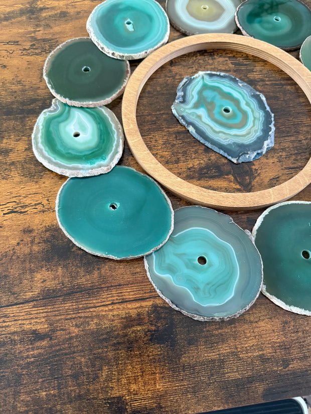 Laguna Glow Agate Wall Art Set – 13 Piece | DIY Installation