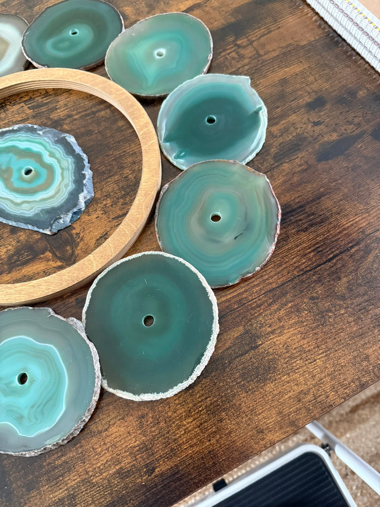 Laguna Glow Agate Wall Art Set – 13 Piece | DIY Installation