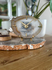 Artisan Agate Desk Clock - Limited Holiday Edition