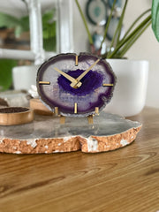 Artisan Agate Desk Clock - Limited Holiday Edition