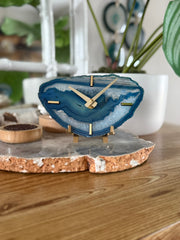 Artisan Agate Desk Clock - Limited Holiday Edition
