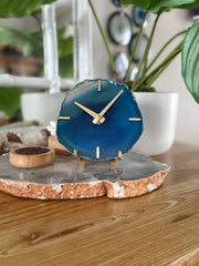 Artisan Agate Desk Clock - Limited Holiday Edition