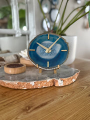 Artisan Agate Desk Clock - Limited Holiday Edition