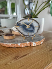 Artisan Agate Desk Clock - Limited Holiday Edition