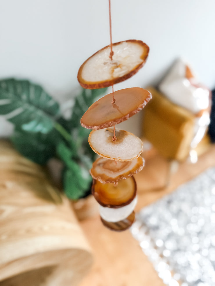 Carmella No. 1 – Indoor Agate Slice Sculpture for Wall or Ceiling