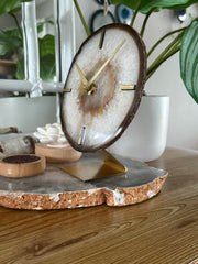 Artisan Agate Desk Clock - Limited Holiday Edition