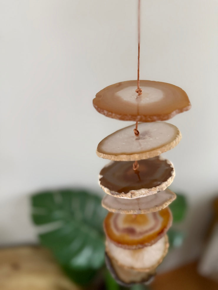 Carmella No. 2 – Indoor Agate Slice Sculpture for Wall or Ceiling