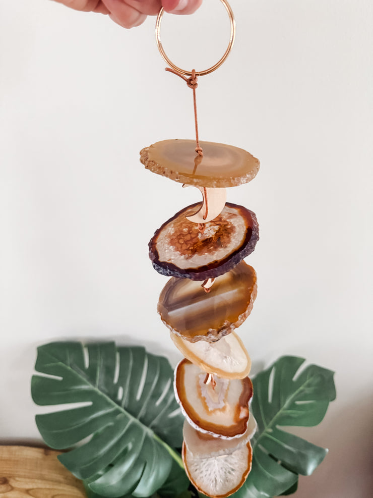 Carmella No. 3 – Indoor Agate Slice Sculpture for Wall or Ceiling