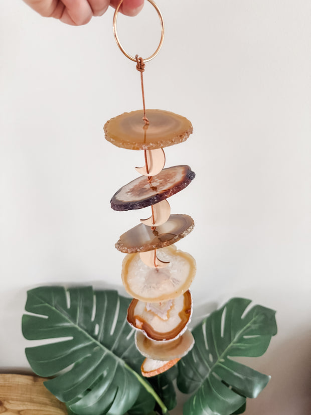 Carmella No. 3 – Indoor Agate Slice Sculpture for Wall or Ceiling