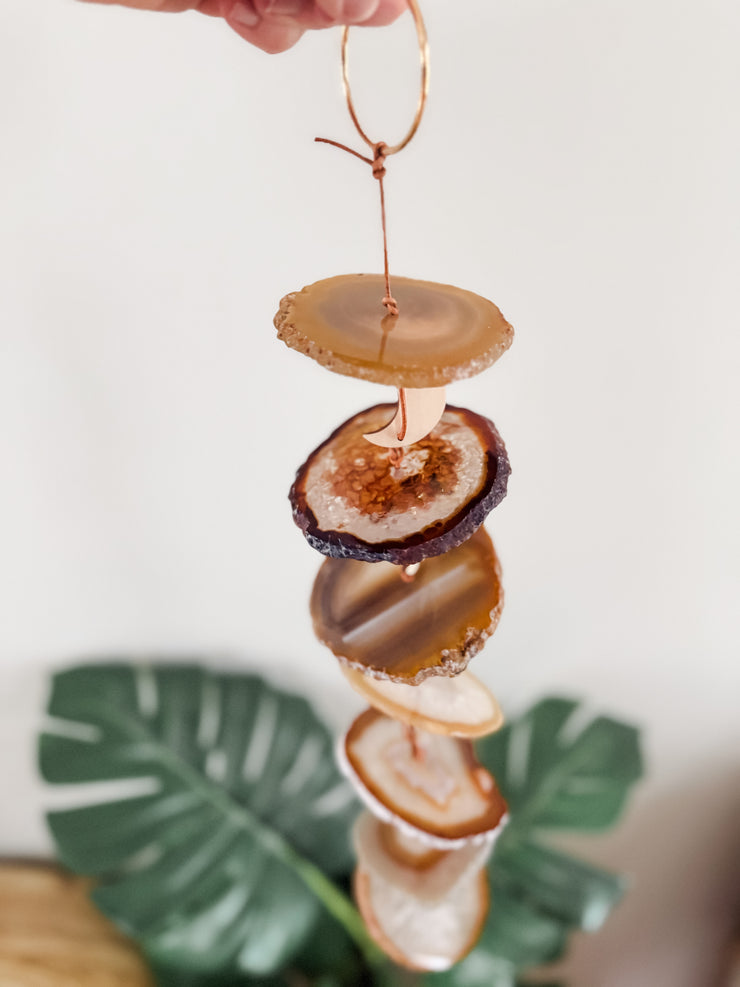 Carmella No. 3 – Indoor Agate Slice Sculpture for Wall or Ceiling