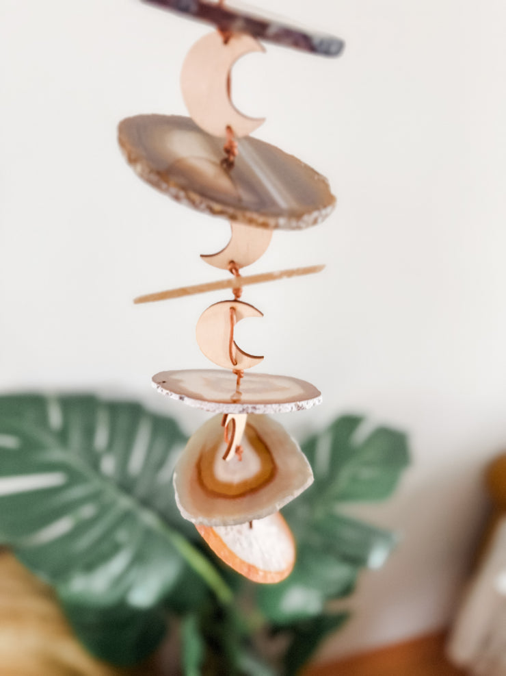 Carmella No. 3 – Indoor Agate Slice Sculpture for Wall or Ceiling