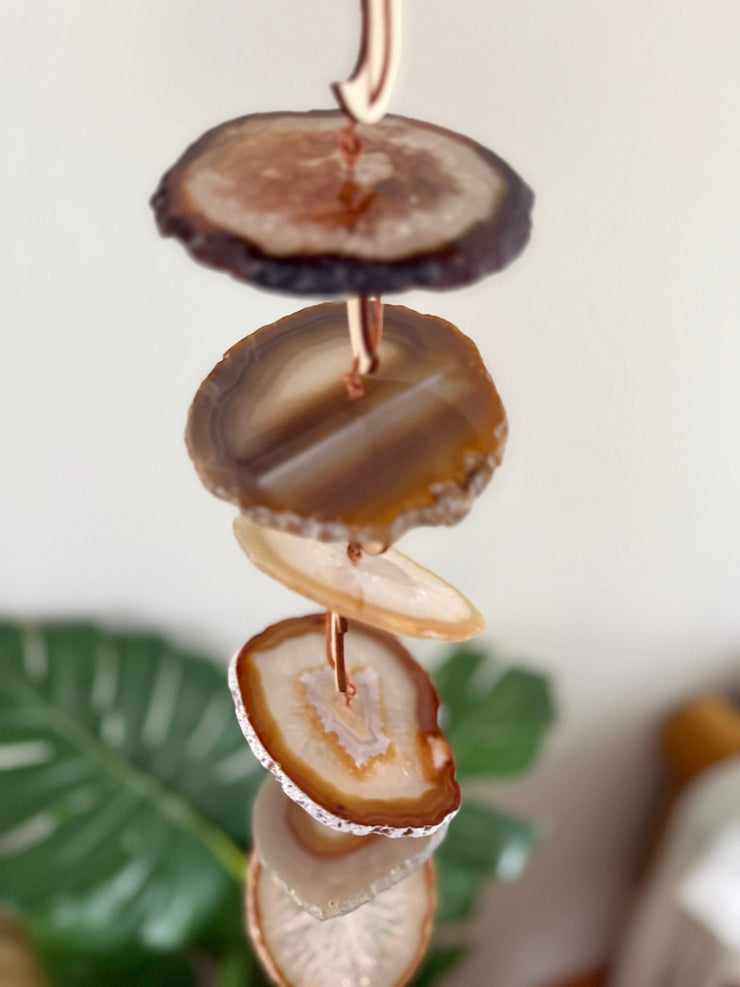 Carmella No. 3 – Indoor Agate Slice Sculpture for Wall or Ceiling