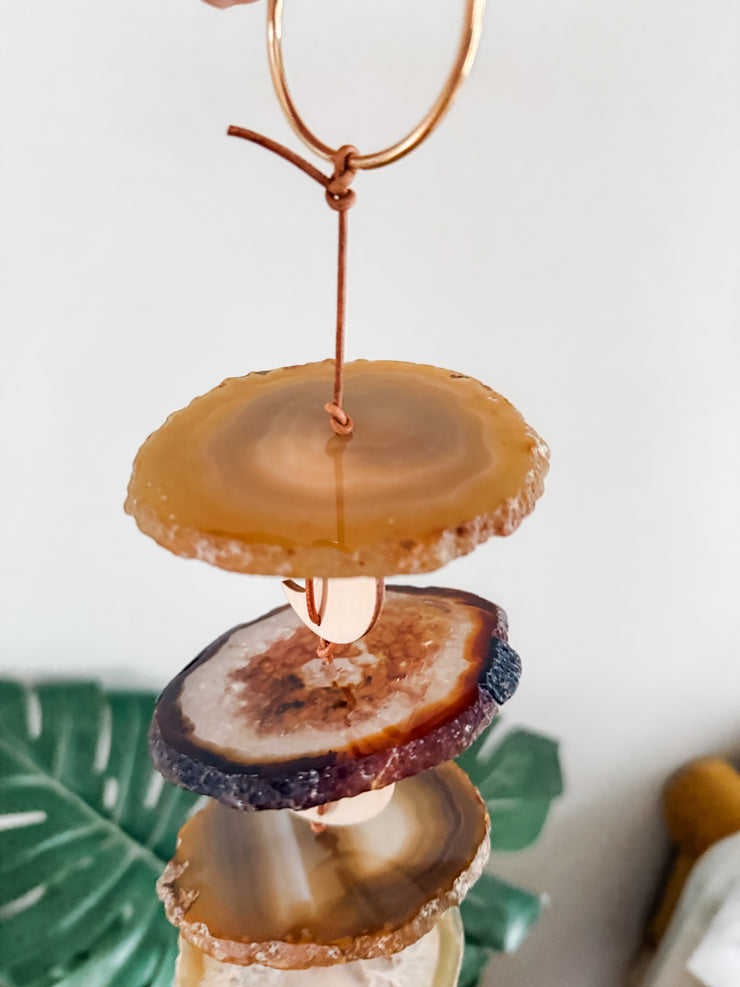 Carmella No. 3 – Indoor Agate Slice Sculpture for Wall or Ceiling